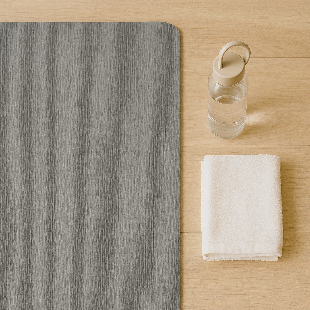 Підготовлений простір: килимок, ковдра та вода